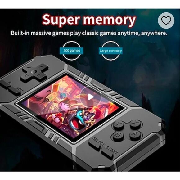 GENERIC - NWT Retro Portable Game Console/520 Classic Games/Multi-Player/TV Play - Picture 10 of 16